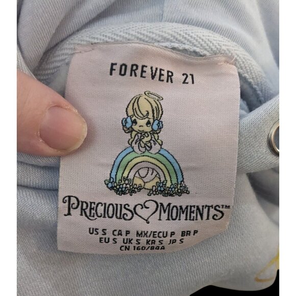 Precious Moments Angel Light Blue Super Soft Oversized Hoodie Size Small - Picture 5 of 10